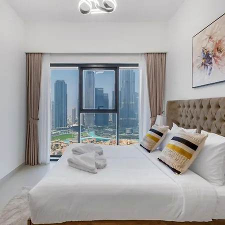 Full Burj Khalifa & Fountain View, 3-Min To Dubai Mall, High Floor, Burj Royale By Emaar Exterior photo