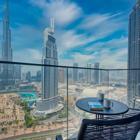 Full Burj Khalifa & Fountain View, 3-Min To Dubai Mall, High Floor, Burj Royale By Emaar Exterior photo