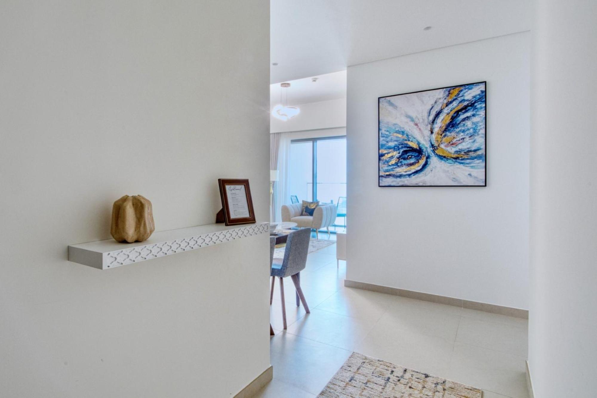 Full Burj Khalifa & Fountain View, 3-min To Mall, High Floor, Burj Royale By Emaar Apartment *
